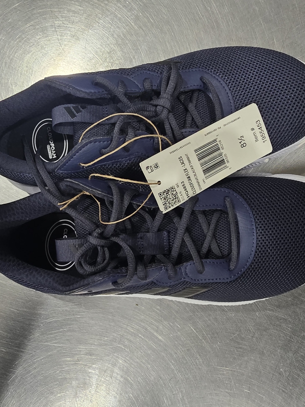 adidas Men's Navy Mesh Athletic Sneakers